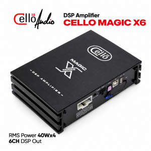 CELLO MAGIC X6 DSP Amplifier Power 4X40W Processor 6CH