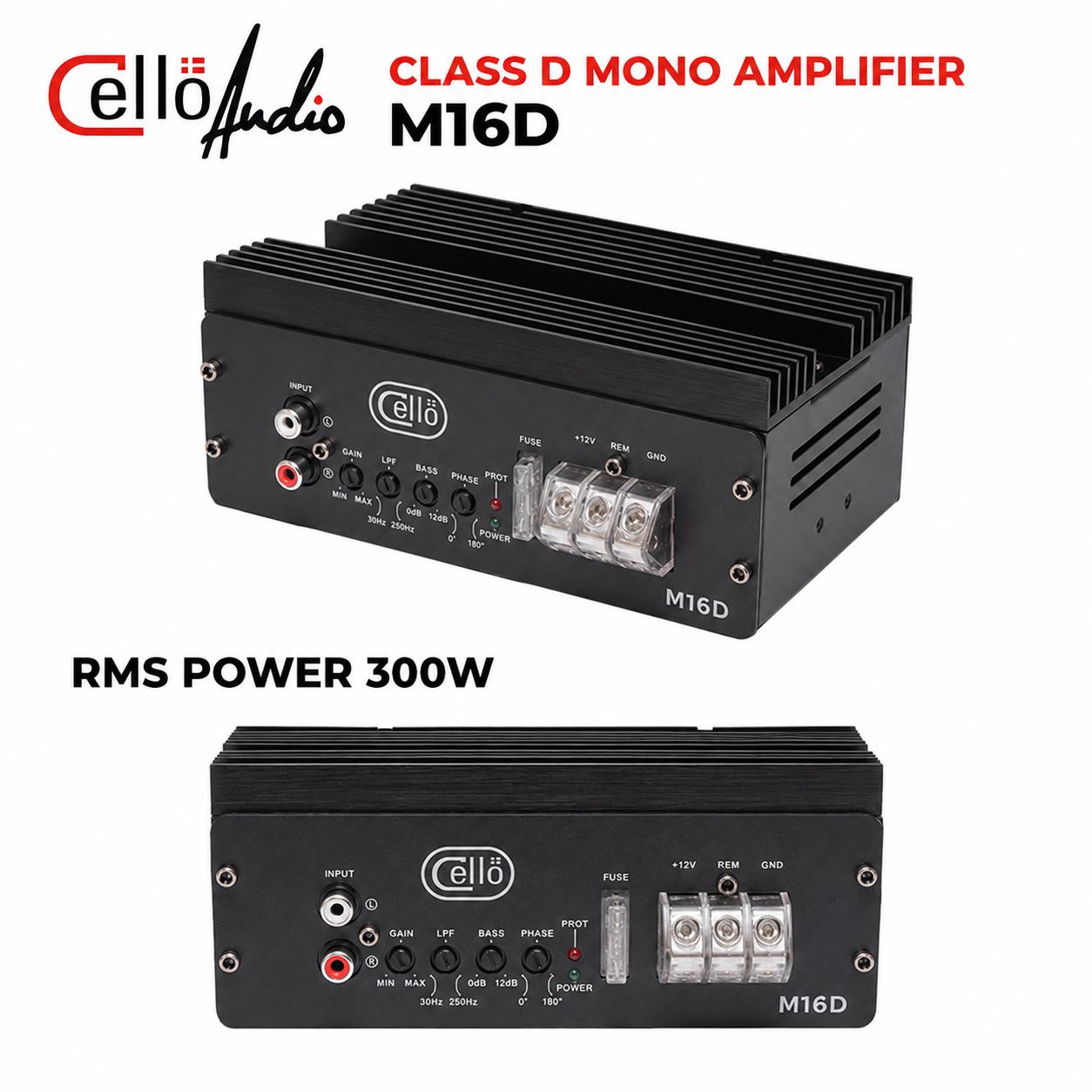 Power Monoblock CELLO M16D 300W RMS Mono Amplifier - Gambar 2