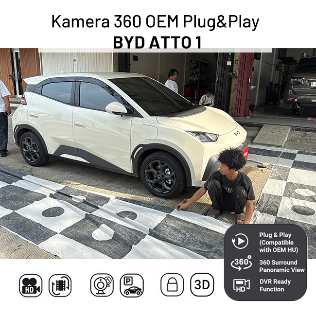 Kamera 360 BYD ATTO 1 Plug And Play 3D Panoramic - Gambar 3