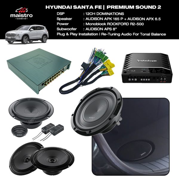 Paket Audio Hyundai Santa Fe PREMIUM SOUND Level 2