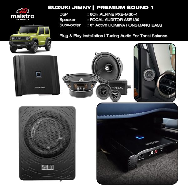 Paket Audio Suzuki Jimny JB74 Premium Sound Level 1