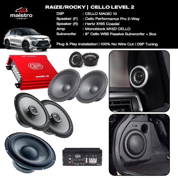 Paket Audio Raize/Rocky Cello Level 2