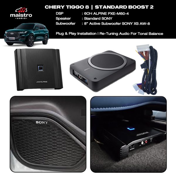 Paket Audio CHERY TIGGO 8 Standard Boost 2