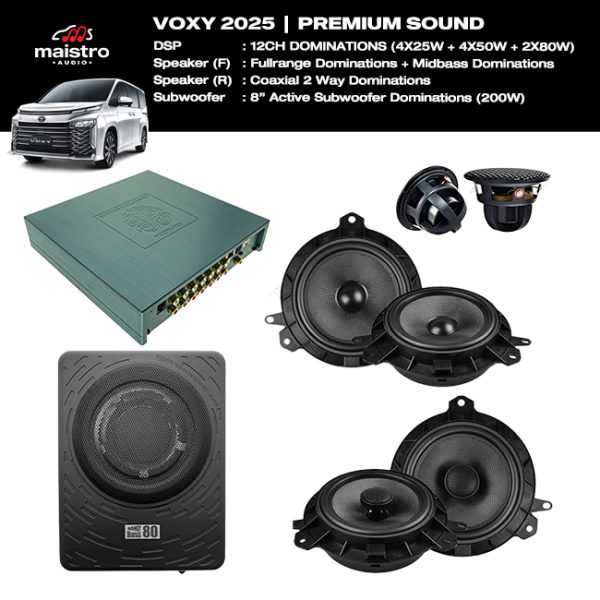 Paket Audio VOXY 2022-2025 Premium Sound OEM Look