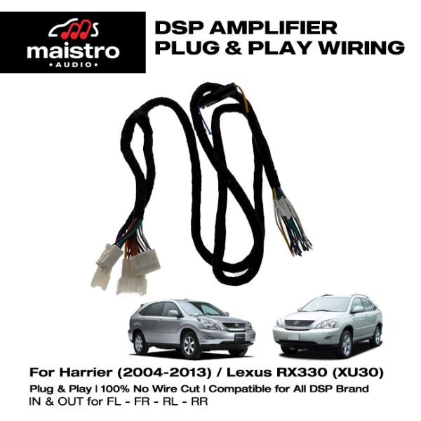 Socket Kabel PNP Processor DSP Amplifier Toyota Harrier 2004-2013