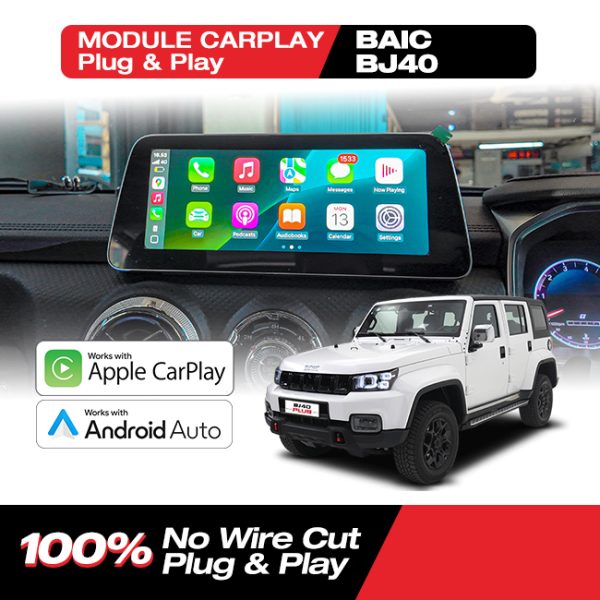 Module CarPlay Android Auto BAIC BJ40 3D Plug And Play - Image 2
