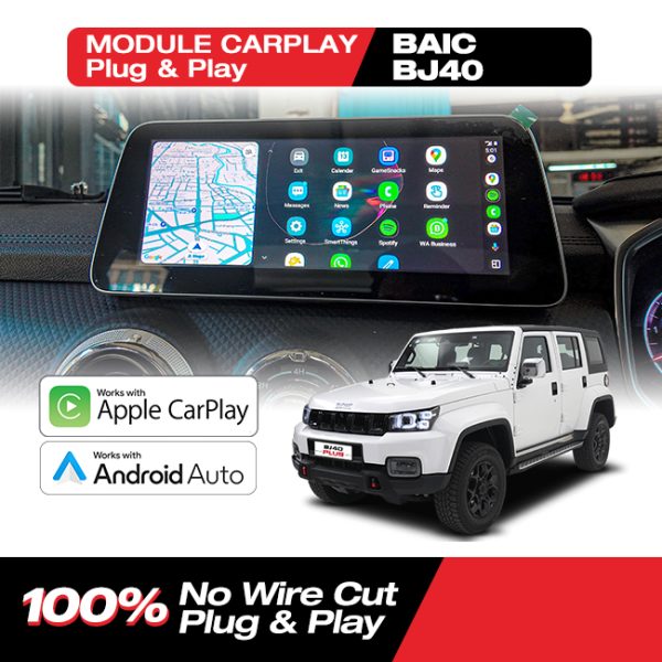 Module CarPlay Android Auto BAIC BJ40 3D Plug And Play
