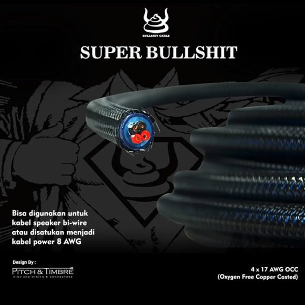 Pitch & Timbre Super Bullshit Bi-Wire Speaker Cable OFC 99,99% 6N Copper - Image 2