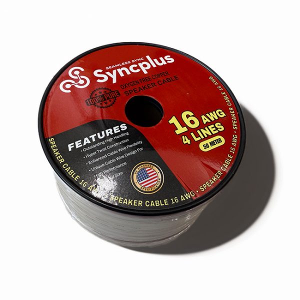 Syncplus Speaker Cable 16AWG OFC 4 Lines