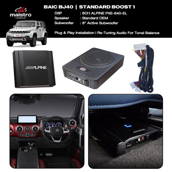 Paket Audio BAIC BJ40 Standard Boost 1