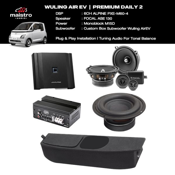 Paket Audio Wuling Air EV Premium Daily 2