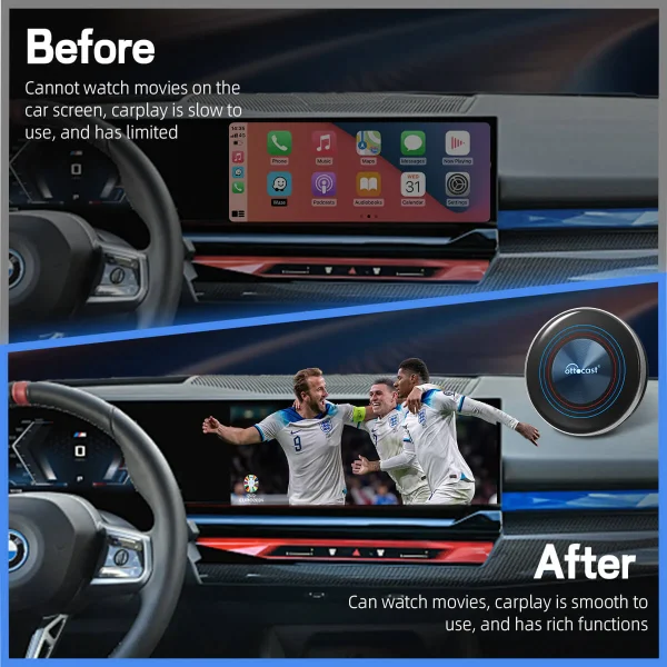 Ottocast Aibox i3 Wireless AI Box Android Interface CarPlay - Image 4