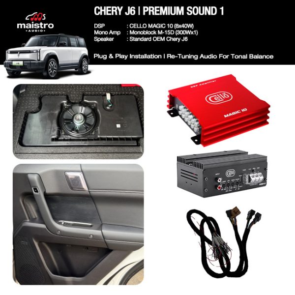 Paket Audio CHERY J6 Standard Premium Sound 1
