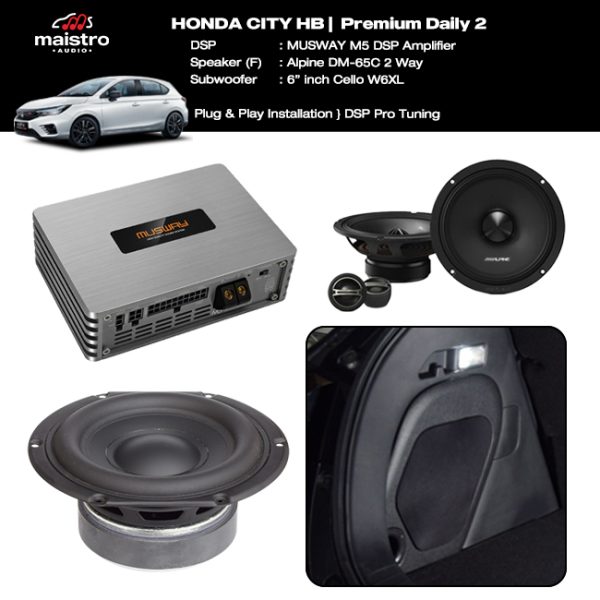 Paket Audio Honda City Hatchback Premium Daily 2