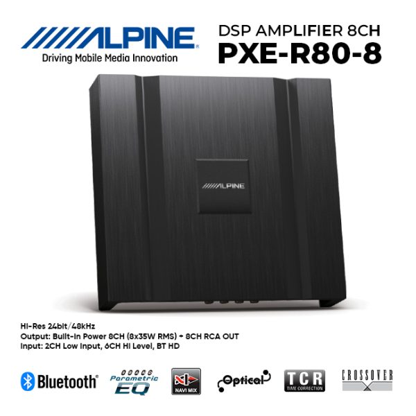 ALPINE PXE-R80-8 DSP Amplifier 8CH Hi-Res Audio Processor Japan