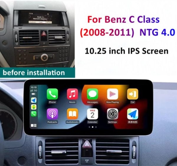 Head Unit Android Mercedes Benz C300 W204 2007-2013 - Image 4