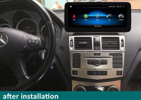 Head Unit Android Mercedes Benz C300 W204 2007-2013 - Image 3