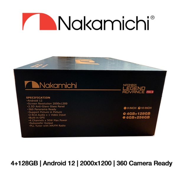 Head Unit Android Nakamichi 10 inch ADV MK-II 4/128GB 2K HD - Image 2