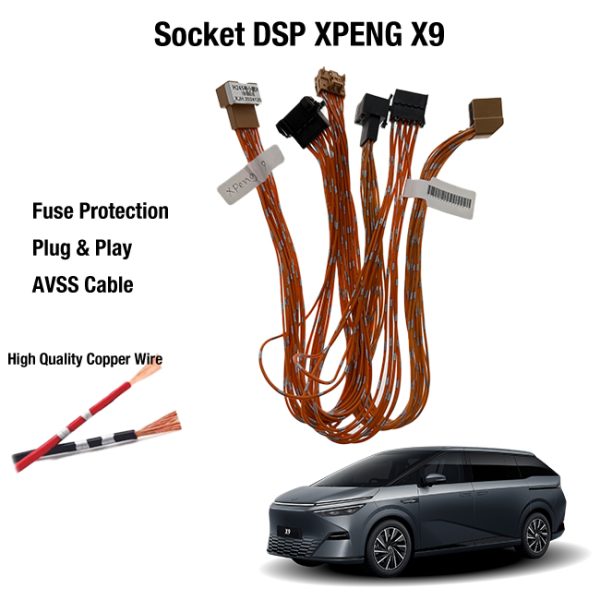 Socket Kabel PNP Processor DSP Amplifier XPENG X9