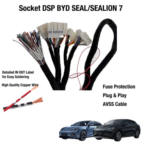 Socket Kabel PNP Processor DSP Amplifier BYD SEAL / SEALION DYNAUDIO Sound System - Image 2