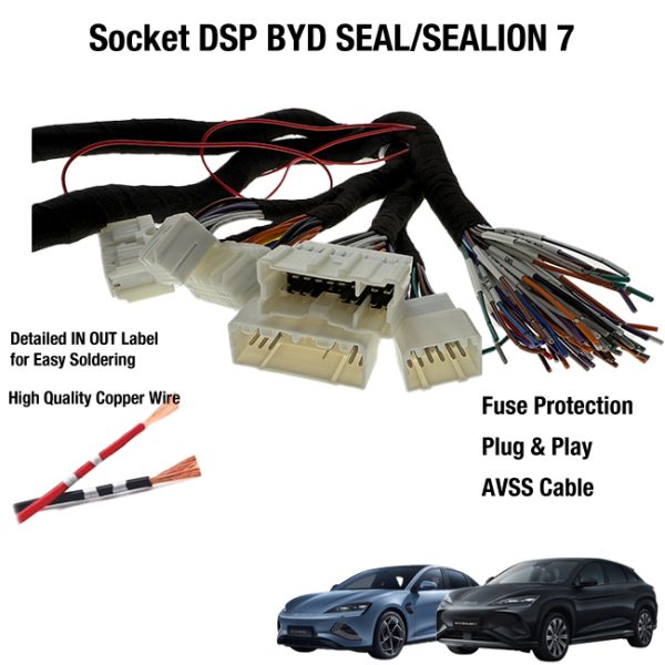 Socket Kabel PNP Processor DSP Amplifier BYD SEAL / SEALION DYNAUDIO Sound System - Image 3
