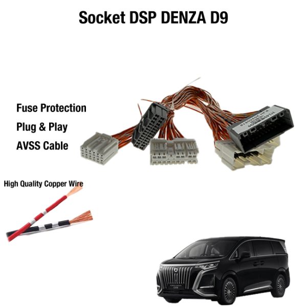 Socket Kabel PNP Processor DSP Amplifier DENZA D9 DYNAUDIO Sound System - Image 2