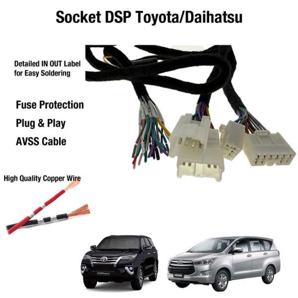 Socket Kabel PNP Processor DSP Amplifier Toyota/Daihatsu - Image 2