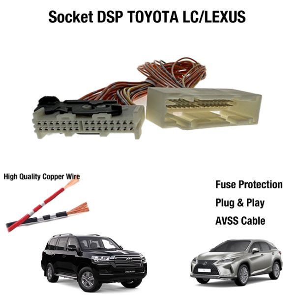 Socket Kabel PNP Processor DSP Amplifier Toyota Land Cruiser/Lexus RX/Lexus LM - Image 2
