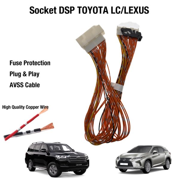 Socket Kabel PNP Processor DSP Amplifier Toyota Land Cruiser/Lexus RX/Lexus LM