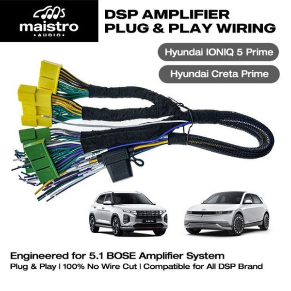 Socket Kabel PNP Processor DSP Amplifier BOSE Hyundai 5.1 Creta / Stargazer X Prime / IONIQ 5