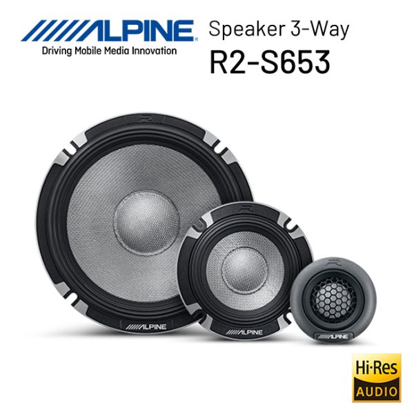 Speaker ALPINE R2-S653 3 Way Hi-Res Pro Audio 6.5” inch - Image 2