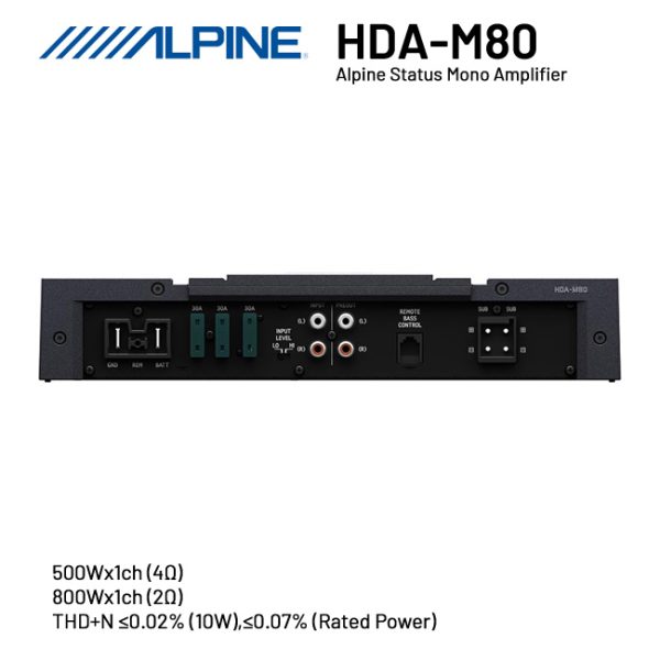 Power Monoblock Alpine Status HDA-M80 - Image 2