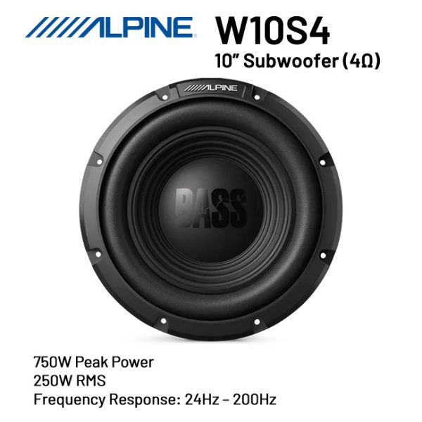 Subwoofer 10" inch ALPINE W10S4 - Image 3