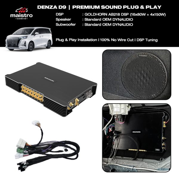 Paket Audio BYD DENZA D9 Premium Sound  Plug and Play GOLDHORN