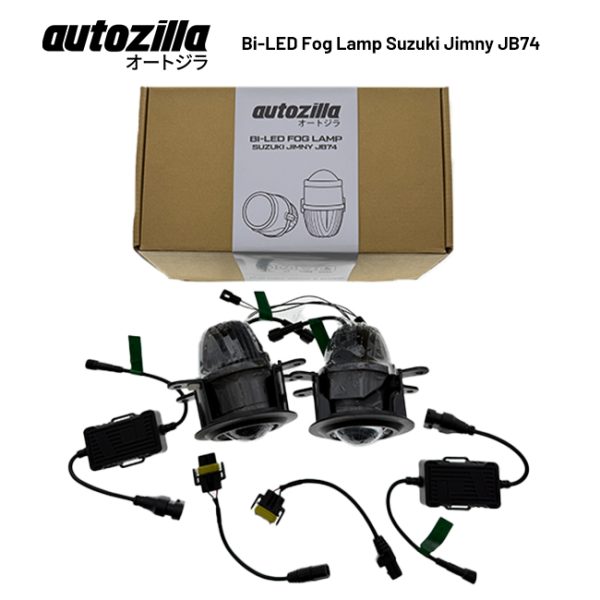 Autozilla Lampu Kabut Suzuki Jimny JB74 Bi-Led Foglamp OEM Dual Color 3000K Putih 6000K Kuning - Gambar 2