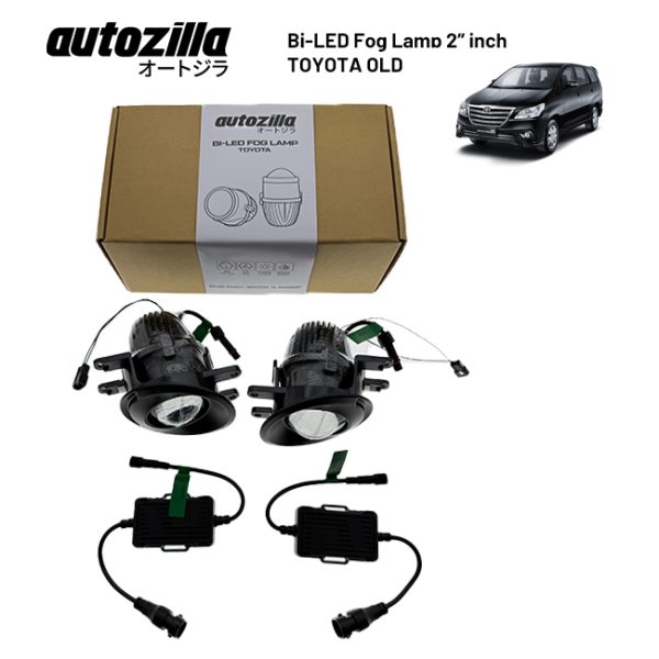 Autozilla Lampu Kabut Toyota Old Bi-Led Foglamp 2 inch OEM Dual Color 3000K Putih 6000K Kuning - Gambar 2