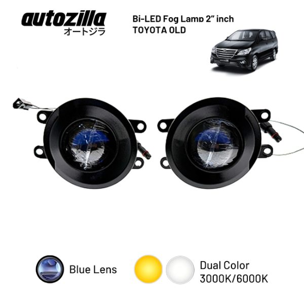 Autozilla Lampu Kabut Toyota Old Bi-Led Foglamp 2 inch OEM Dual Color 3000K Putih 6000K Kuning - Gambar 3