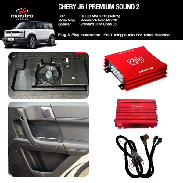 Paket Audio CHERY J6 Standard Premium Sound 2