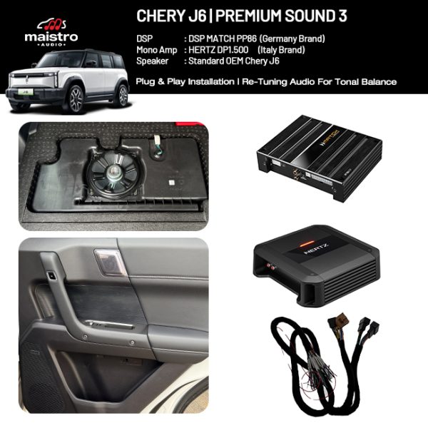 Paket Audio CHERY J6 Standard Premium Sound 3