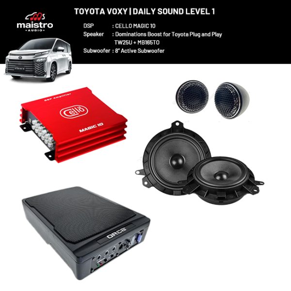 Paket Audio Toyota VOXY Daily Sound Level 1
