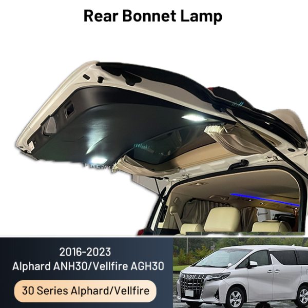 Lampu Bagasi Mobil Rear Bonnet Lamp Alphard/Vellfire 30 Series 2015-2023 Plug And Play - Gambar 4