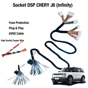 Socket Kabel PNP Processor DSP Amplifier CHERY J6 Infinity