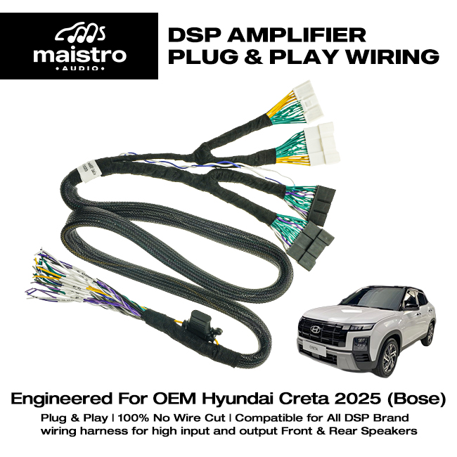 Socket Kabel PNP Processor DSP Amplifier Hyundai Creta Palisade Facelift Infinity Bose Premium Sound - Gambar 3