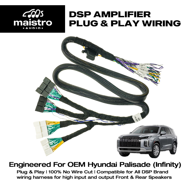 Socket Kabel PNP Processor DSP Amplifier Hyundai Creta Palisade Facelift Infinity Bose Premium Sound - Gambar 4