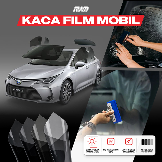 Kaca Film Mobil AG RWB (1 PLY GLUE TINTED) - Gambar 4