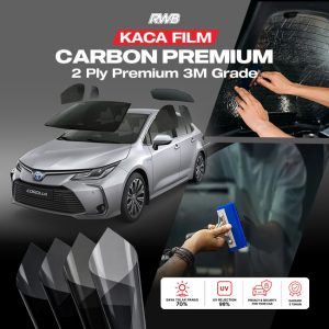 Kaca Film Mobil RMB Carbon Premium 3M Grade RWB (2 PLY Carbon)