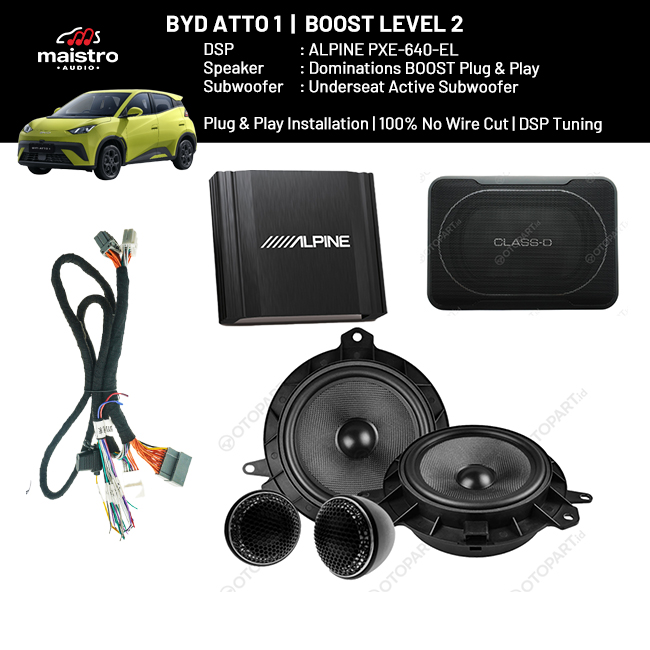 Paket Audio BYD ATTO 1 DAILY BOOST 2