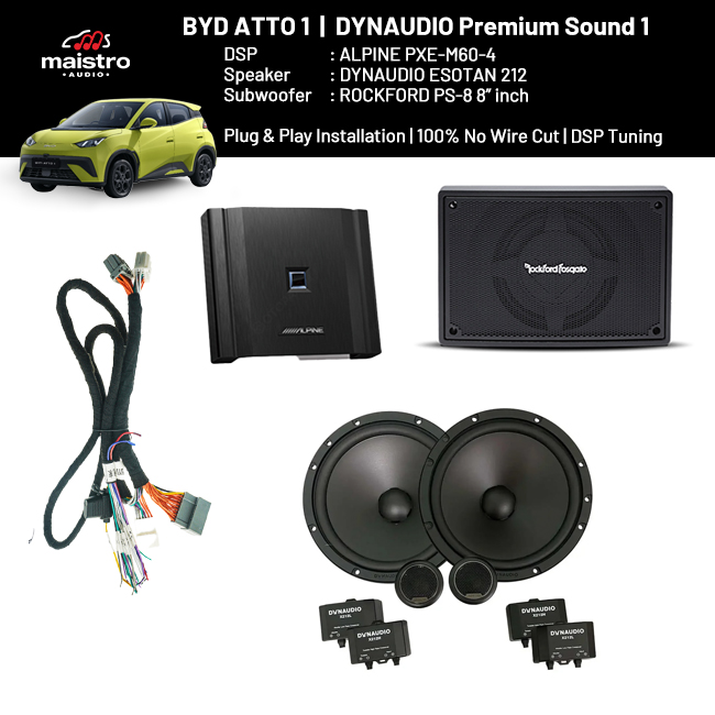 Paket Audio BYD ATTO 1 DYNAUDIO Premium Sound