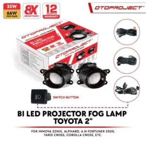 Otoproject Lampu Kabut Toyota Innova Zenix TNGA Bi-Led Foglamp 2 inch OEM Dual Color 3000K Putih 6000K Kuning
