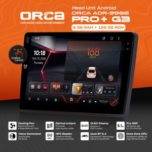Head Unit Android ORCA PRO+ G3 series RAM 6GB ROM 128GB Gesture Control NFC Reader